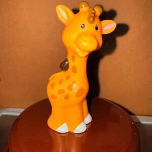Fisher-Price Little People Giraffe Kids One Size Orange Excellent Safari Toy